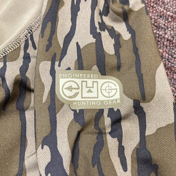 EHG Elite Mossy Oak Bottomland Camo Shirt Men’s Medium M Thermal Base Mock Neck - Picture 4 of 8